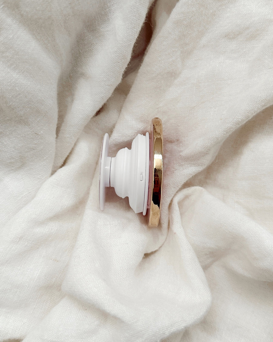 thumbnail image 2 of Natural Rose Quartz Phone Grip - Crystal Stone Suction Cup Holder & Stand For Smartphones 2 of 13