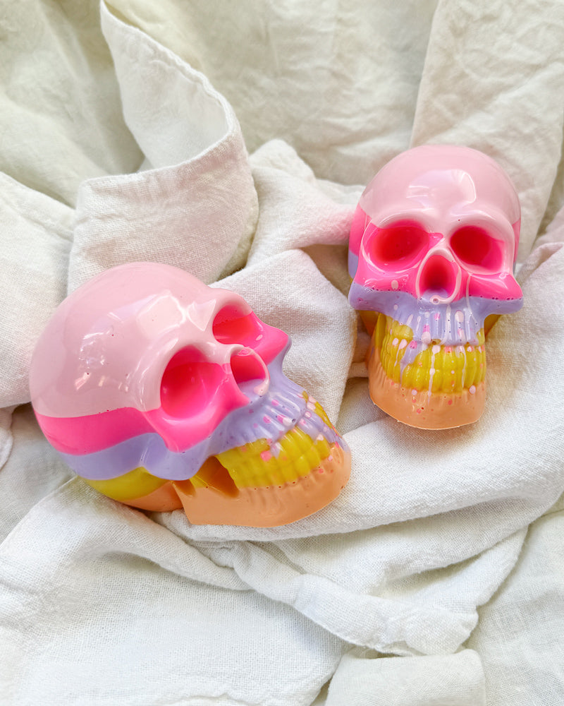 Skull pair - pastel 