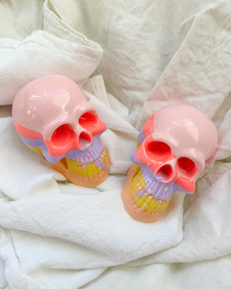 Skull pair - pastel 