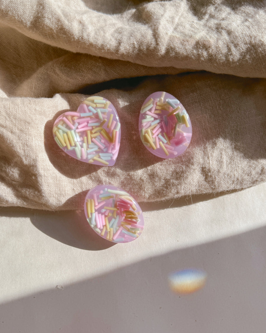 Worry thumb stone set - pastel sprinkle (3pcs)