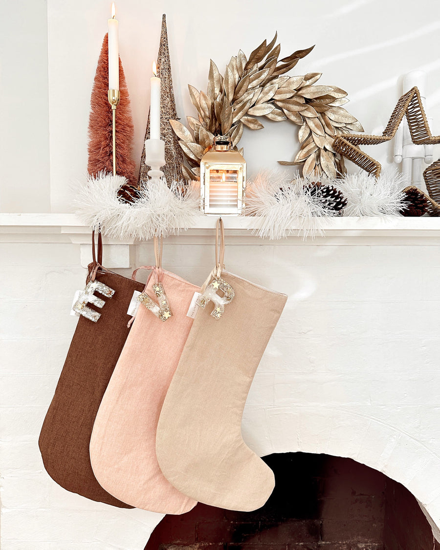 The Christmas Stocking with letter 🔔  PEBBLE