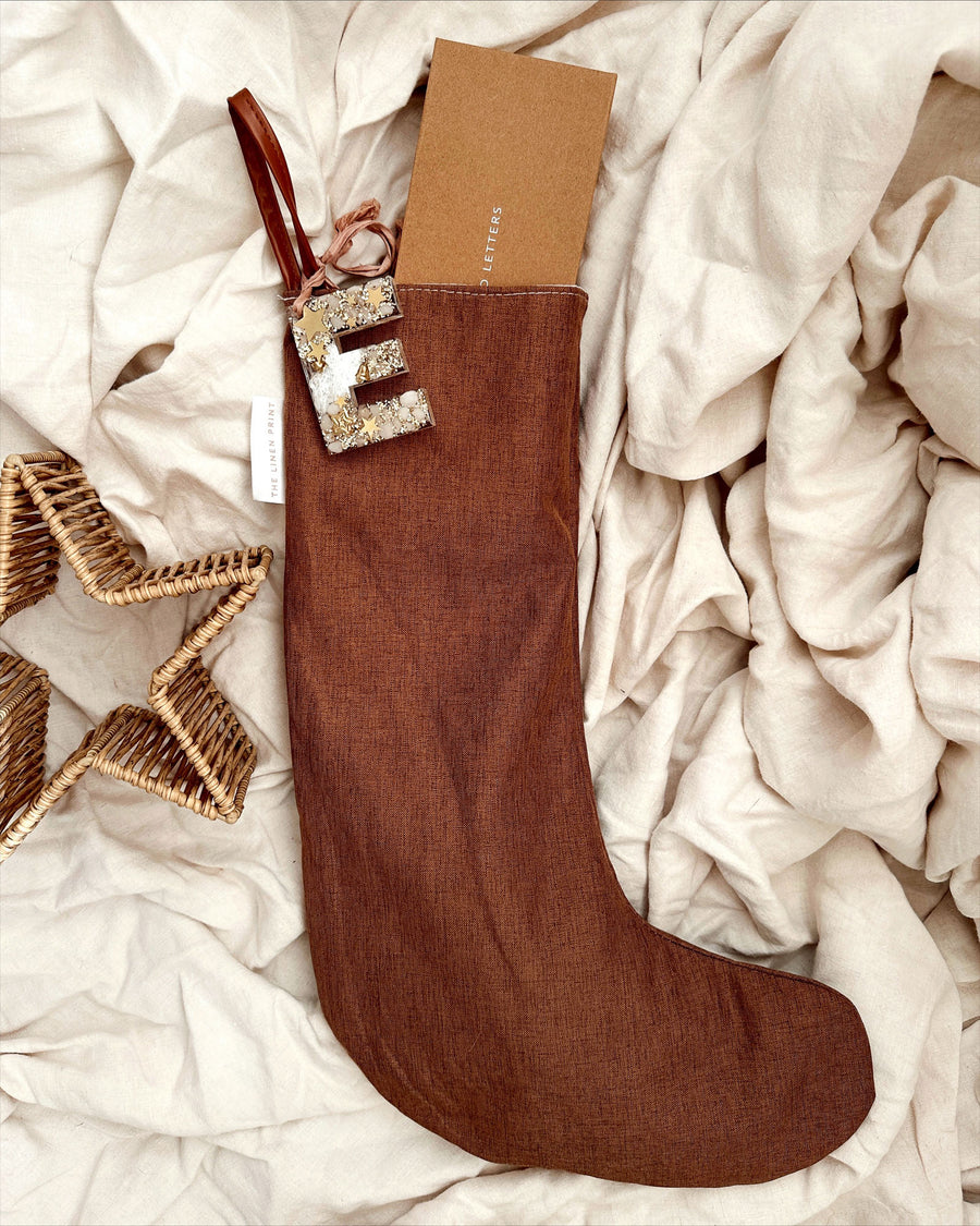 The Christmas Stocking with letter 🔔  TAWNY